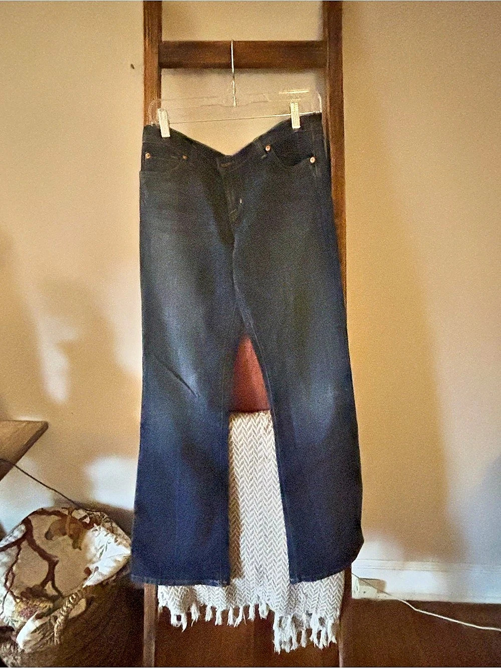 David Kahn Tara Straight Leg Jeans Blue Waist 30